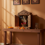 Red & Golden Goddess Lakshmi Idol (BIG)