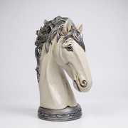 White Horse Head Sculpture | Premium Home Decor Showpiece