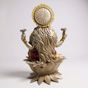 Red & Golden Goddess Lakshmi Idol (BIG)