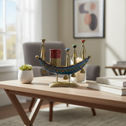 Tribal Boat Pen Stand – Handcrafted Folk Art