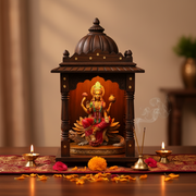 Divine Ganga Mata on Crocodile Statue