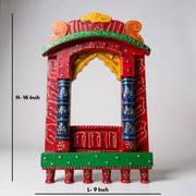 Heritage Rajasthani Jharokha Wall Frame – Multicolor (16 Inch)