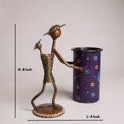 Tribal Artisan Pen Stand – Handcrafted