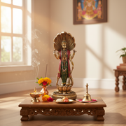 Majestic Lord Vishnu Idol with Sheshnag