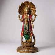 Majestic Lord Vishnu Idol with Sheshnag
