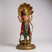 Majestic Lord Vishnu Idol with Sheshnag