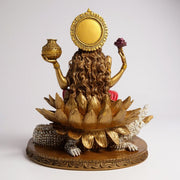 Divine Ganga Mata on Crocodile Statue