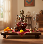 Antique Finish Goddess Lakshmi Idol