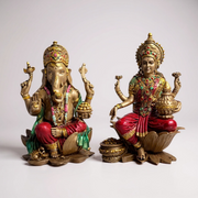 Small Lakshmi Ganesha Idol Combo  (Combo Small)