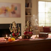 Small Lakshmi Ganesha Idol Combo  (Combo Small)