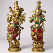Elegant Radha Krishna Idol Set (Combo)
