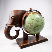 Royal Elephant Globe Decor – Handcrafted