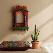 Heritage Rajasthani Jharokha Wall Frame – Multicolor (16 Inch)