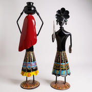 Handcrafted Tribal Couple Figurine – Folk Art Style