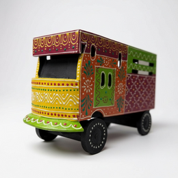 Vintage Indian Truck Desk Organizer – Handcrafted