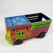 Vintage Indian Truck Desk Organizer – Handcrafted