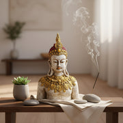 Antique Finish Golden Crown Buddha