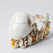 Skull Hand Wine Bottle Holder | Bottle Holder Skeleton Design with Golden Accents