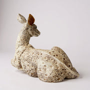 Elegant Resting Deer Figurine | Animal Showpiece for Home Decor