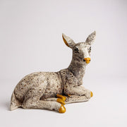 Elegant Resting Deer Figurine | Animal Showpiece for Home Decor