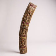 Divine Krishna Idol with Ornamental Elephant Tusks | Premium Home Décor & Spiritual Gift Set (Combo)