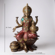 Antique Finish Goddess Lakshmi Idol